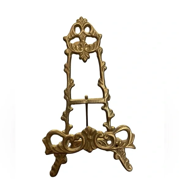 ✨Vintage Andrea by Sadek brass ornate display easel / plate stand. - Picture 2 of 7